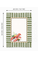 Decorative Edge Lobster Design Laser Cut Oven Cover