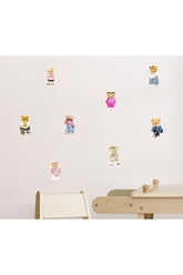 Havalı Teddy Ayıcıklar Sticker Seti 8 Adet Sticker