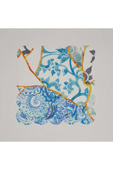 Çatlak Çini Desenli Dijital Baskılı Lazer Kesimli Kokteyl Peçetesi