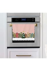 Laser Cut Oven Cover with Pink Sky New Year Concept Design