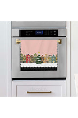 Laser Cut Oven Cover with Pink Sky New Year Concept Design