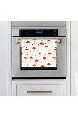 Cute Red Mushroom Patterned Oven Cover