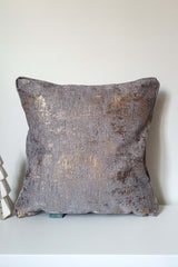 Metallic Textured Dark Corduroy Cushion Cover 43x43cm
