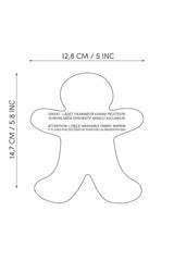 Gingerman Form 3D Baskılı Nakışlı Kumaş Kokteyl Peçetesi 1 Adet