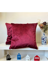 Grey Melange Velvet Cushion Cover Scandinavian Style