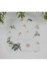 Minimal Sulu Boya Kokina Desenli Yıkanabilir Kumaş Kokteyl Peçetesi 1 Adet