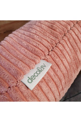 Luxury Stripe Corduroy Cushion Cover Olive Brown