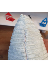 Luxury Stripe Corduroy Cushion Cover Mint Color