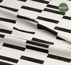 Minimalist Çizgi Geometrik  Desenli Dijital Baskılı Kumaş