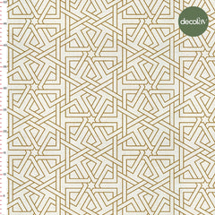 Geometric Oriental Stripe Patterned Digital Printed Fabric