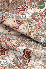 Patchwork Paisley Shawl Pattern Digital Printed Fabric