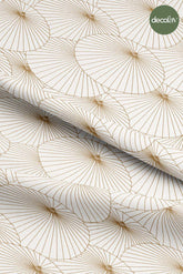 Chinese Style Umbrella Patterned Digital Printed Fabric