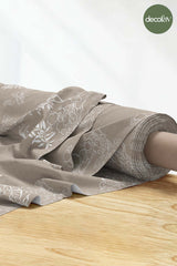 Beige Ground Koi Fish Toile Style Digital Printed Fabric