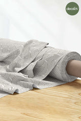 Geometric Chain Pattern Digital Printed Fabric