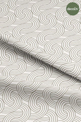 Geometric Chain Pattern Digital Printed Fabric