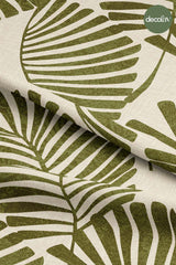Large Tropical Leaves Texture Effect Digital Printed Fabric