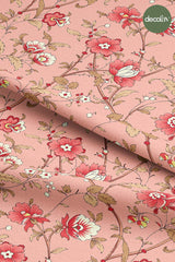 Dusty Rose Garden Patterned Digital Printed Fabric