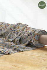 Topkapi Motif Patterned Digital Printed Fabric