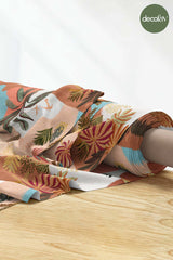 Digitally Printed Fabric with Exotic Nature Pattern