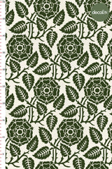Moris Style Flowers and Leaves Digital Printed Fabric