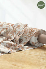 Vintage Wild Forest Patterned Toile Style Digital Printed Fabric