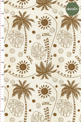 Tropical Minimalist Patterned Digital Printed Fabric