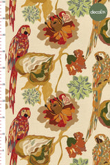 Exotic Parrot Patterned Digital Printed Fabric