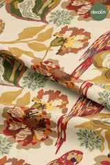 Exotic Parrot Patterned Digital Printed Fabric