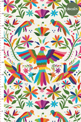 Digitally Printed Fabric with Mexican Style Flowers and Birds Pattern