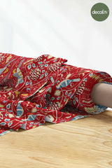 Ottoman-Inspired Classic Bird Pattern Digital Printed Fabric