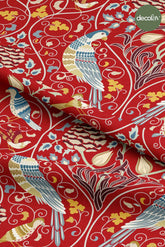 Ottoman-Inspired Classic Bird Pattern Digital Printed Fabric