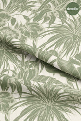 Botanical Calm Leaf Pattern Digital Printed Fabric