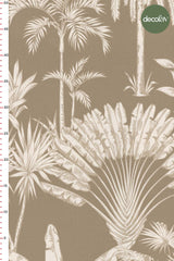 Palm Tree Harmony Large Tropical Patterned Digital Printed Fabric