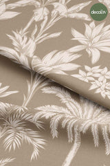 Palm Tree Harmony Large Tropical Patterned Digital Printed Fabric