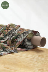 3D Nakış Efektli Dijital Baskılı Tavşan Kasabası Tasarımlı Kumaş