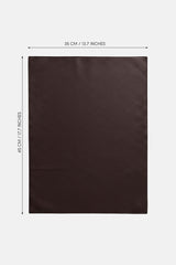 Block Kahverengi Suni Deri Nakışlı Amerikan Servis 2 Adet