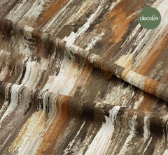 Abstract Brush Effect Patterned Digital Printed Fabric