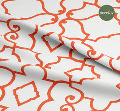 Oriental Baroque Patterned Digital Printed Fabric