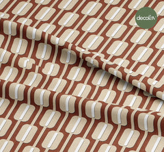 Art Deco Geometric Patterned Digital Printed Fabric