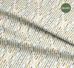 Digitally Printed Fabric with Diamond Ikat Pattern