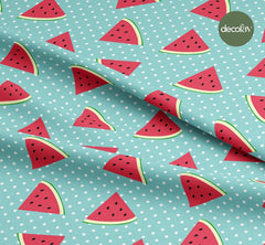 Watermelon Point Patterned Digital Printed Fabric