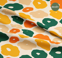 Renkli Geometrik Desenli Dijital Baskılı Kumaş - Decofav | Kırlent, Sofra Tekstili, Kumaş