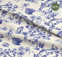 Hand Drawn Peasant Pattern Tree Women Patterned Digital Printed Fabric