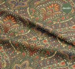 Oryantal Şal Desenli Dijital Baskılı Kumaş