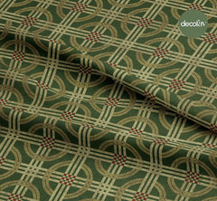 Geometric Art Deco Patterned Digital Printed Fabric
