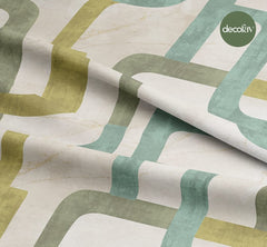 Geometric Abstract Patterned Digital Printed Fabric