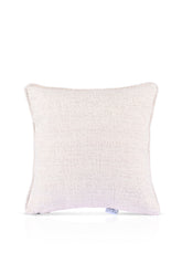 Stone Colored Boucle Fabric Corded Cushion Cover - Minimal Japandi Style - 43x43cm