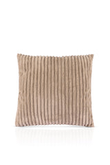 Mink Ribbed Plush Cushion Cover – Soft and Comfortable