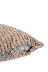 Mink Ribbed Plush Cushion Cover – Soft and Comfortable