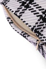 Ekose Desenli Kadife Bel Yastığı Kılıfı 55x35cm